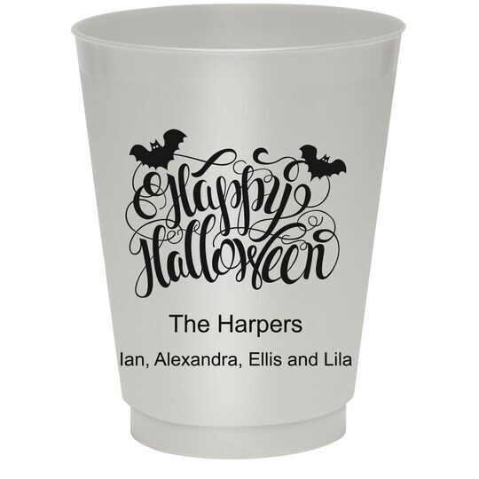 Happy Halloween Colored Shatterproof Cups